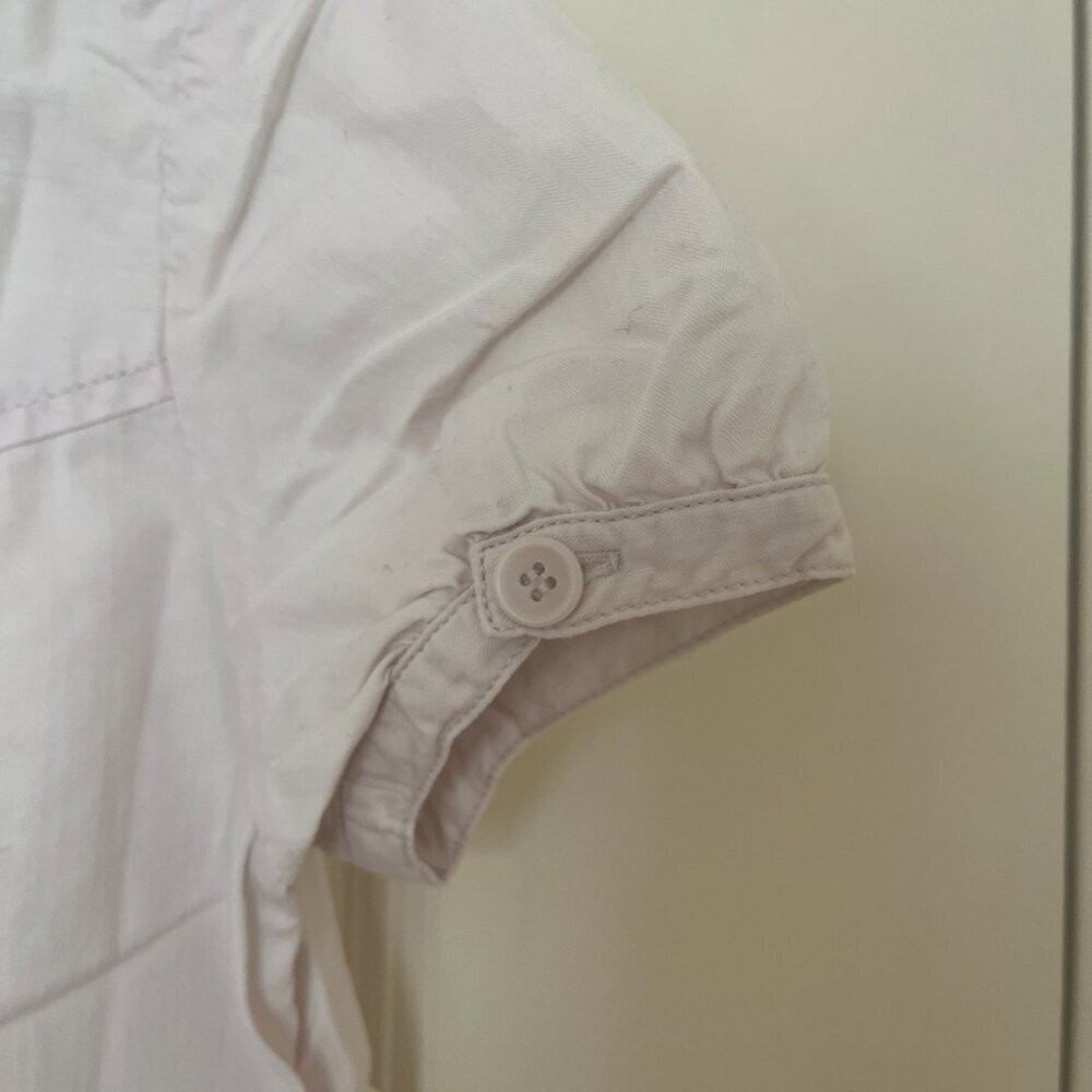 Bonpoint White Button Up Girls Dress sz 8 - Picture 4 of 8